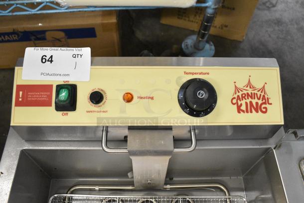 BRAND NEW SCRATCH AND DENT! Carnival King 382DFC44001 Stainless Steel 25 lb. Funnel Cake / Donut Fryer. 240 Volts, 1 Phase. - Image 4 of 11
