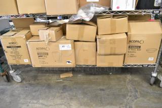 16 BRAND NEW SCRATCH AND DENT! Items Including 303EMBB13T Acopa Embers 13 oz. Harvest Tan Matte Stoneware Bowl - 24/Case, Acopa Bowls, Acopa Mugs. 303EMBB11W Acopa Embers 48 oz. Cream White Matte Stoneware Pasta Bowl - 6/Case, 303EMBB9WG Acopa Embers 32 oz. Grey Matte Stoneware Pasta Bowl - 12/Case. 16 Times Your Bid!