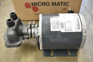 BRAND NEW SCRATCH AND DENT! Leeson 5KH32FN5586MX Motor. 115 Volts, 1 Phase.