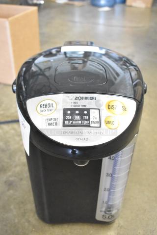 BRAND NEW SCRATCH AND DENT! Zojirushi CD-LTC50 5 Liter Commercial Water Boiler and Warmer. 120 Volts, 1 Phase.