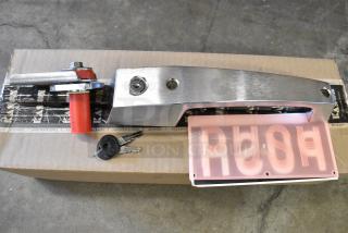 2 BRAND NEW SCRATCH AND DENT! Kason 11229C00028 1229C Cylinder Locking Handle with Inside Release and Freezer Kit (Brushed Chrome). 2 Times Your Bid!