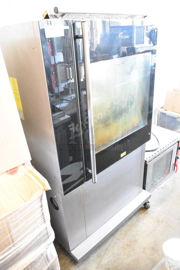 Fri-jado TDR 7-P Stainless Steel Commercial Electric Powered Rotisserie Oven w/ Under Shelf on Commercial Casters. 208 Volts, 3 Phase. - Image 2 of 7