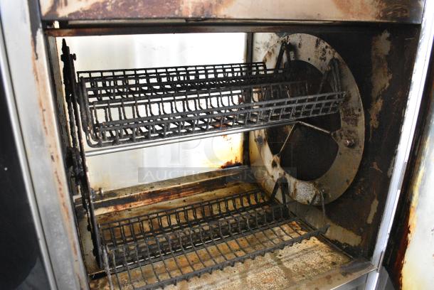 Fri-jado TDR 7-P Stainless Steel Commercial Electric Powered Rotisserie Oven w/ Under Shelf on Commercial Casters. 208 Volts, 3 Phase. - Image 5 of 7