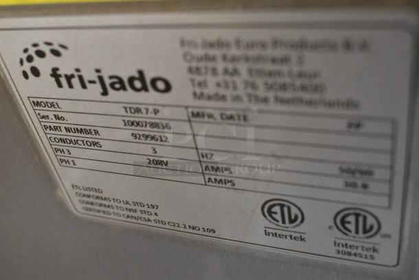 Fri-jado TDR 7-P Stainless Steel Commercial Electric Powered Rotisserie Oven w/ Under Shelf on Commercial Casters. 208 Volts, 3 Phase. - Image 6 of 7