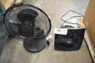 2 Fans Including Vornado FT30-13PB. 120 Volts 1 Phase. 2 Times Your Bid! Tested and Working!