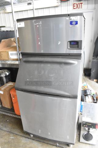 Manitowoc IY0304A-161 Stainless Steel Commercial Ice Head on Commercial Ice Bin. 115 Volts, 1 Phase. - Item #1182872
