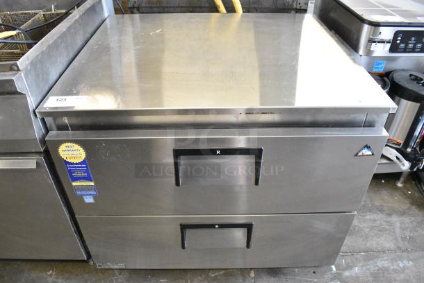 Everest ETBSR2-D2 Stainless Steel Commercial 2 Drawer Cooler. 115 Volts, 1 Phase. Tested and Powers On But Does Not Get Cold - Image 1 of 8