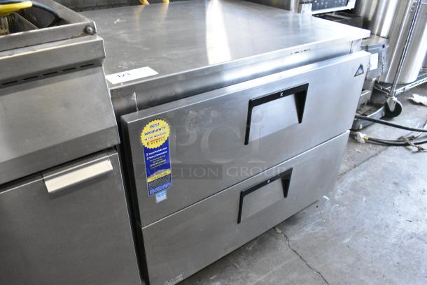 Everest ETBSR2-D2 Stainless Steel Commercial 2 Drawer Cooler. 115 Volts, 1 Phase. Tested and Powers On But Does Not Get Cold - Image 2 of 8