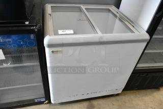 Excellence HB-7LD Chest Freezer Merchandiser on Commercial Casters. 115 Volts, 1 Phase. Tested and Powers On But Does Not Get Cold
