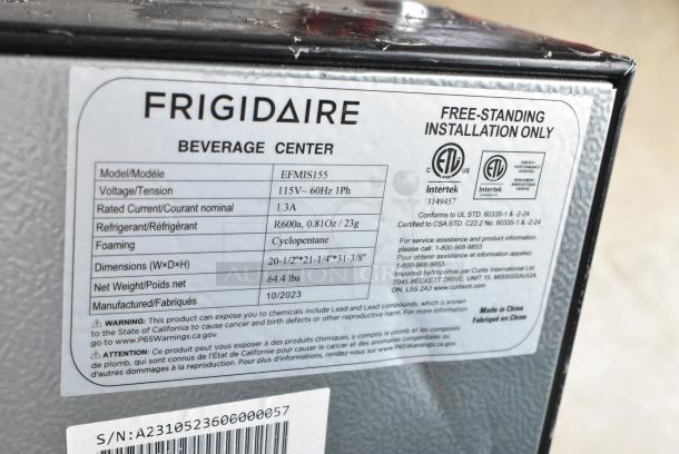 Frigidaire EFMIS155 Mini Cooler Merchandiser. 115 Volts, 1 Phase. Tested and Powers On But Temps at 50 Degrees - Image 4 of 5
