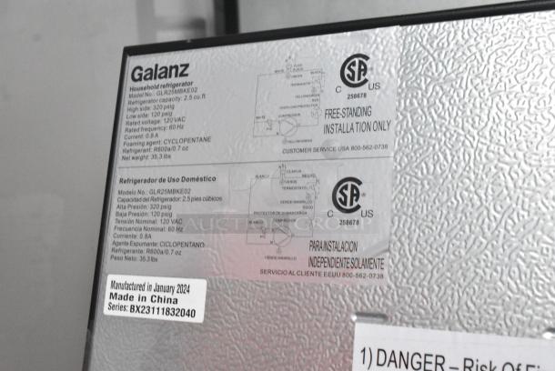 Galanz GLR25MBKE02 Mini Cooler. 115 Volts, 1 Phase. Tested and Working! - Image 6 of 6