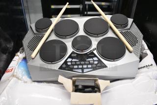 IN ORIGINAL BOX! Pyle PTED06 Electronic Tabletop Drum Machine - Item #1183009