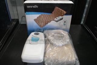 IN ORIGINAL BOX! SereneLife HF6001 Bed Air Mattress w/ Electric Air Pump. 110 Volts, 1 Phase.