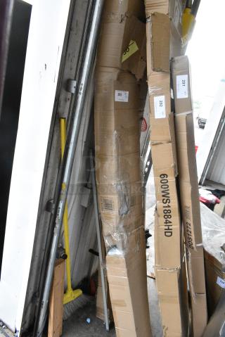 2 BRAND NEW SCRATCH AND DENT! Lancaster Table & Seating 164TCB3096B Table Base Metal Frame. 2 Times Your Bid! May Be Missing Pieces.