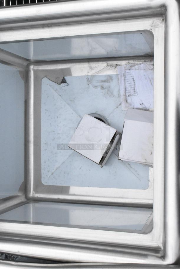 BRAND NEW SCRATCH AND DENT! Steelton 522CS11818N 23 1/2" 18-Gauge Stainless Steel One Compartment Commercial Sink without Drainboard - 18" x 18" x 12" Bowl. No Legs. - Image 4 of 7