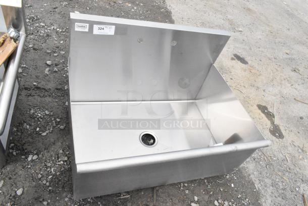 BRAND NEW SCRATCH AND DENT! Steelton 522US13624 36" x 24" x 14" Utility Sink for (1) 8" Center Faucet. No Legs. - Image 1 of 7