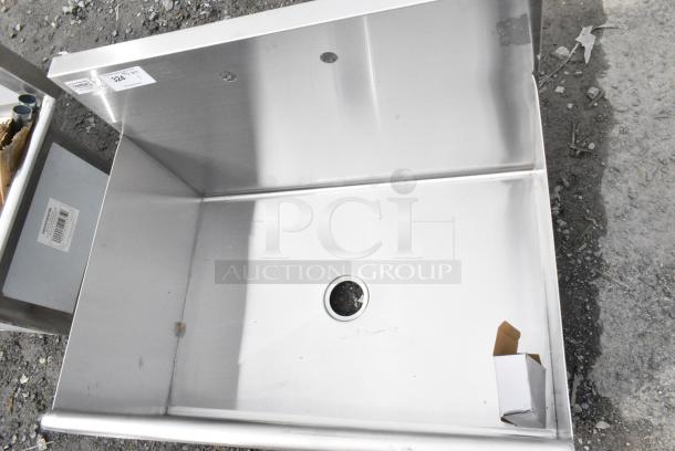 BRAND NEW SCRATCH AND DENT! Steelton 522US13624 36" x 24" x 14" Utility Sink for (1) 8" Center Faucet. No Legs. - Image 3 of 7