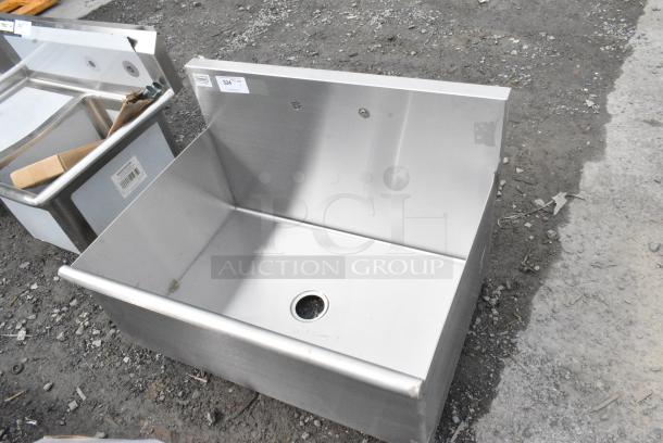 BRAND NEW SCRATCH AND DENT! Steelton 522US13624 36" x 24" x 14" Utility Sink for (1) 8" Center Faucet. No Legs. - Image 5 of 7