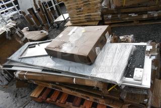 8 Regency 30" x 72" 18-Gauge 304 Stainless Steel Commercial Work Table with Galvanized Legs and Undershelf. May Be Missing Pieces. 8 Tiems Your Bid!