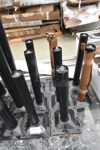 8 BRAND NEW SCRATCH AND DENT! 427TBCLRD325 Lancaster Table & Seating Excalibur 3" Standard Height Outdoor Table Base Column. 8 Times Your Bid!