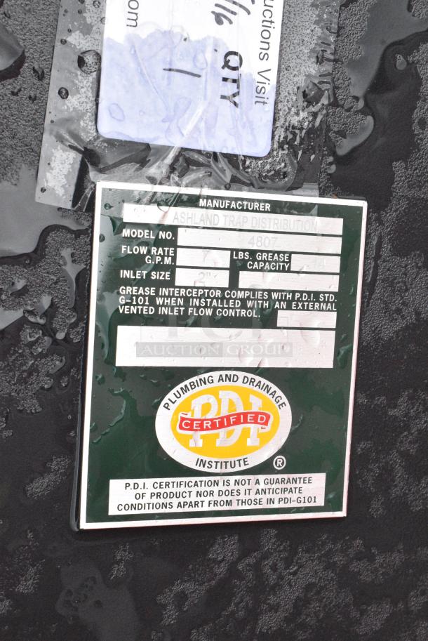BRAND NEW SCRATCH AND DENT! Ashland PolyTrap 4807 14 lb. Grease Trap with Threaded Connections - Image 5 of 5