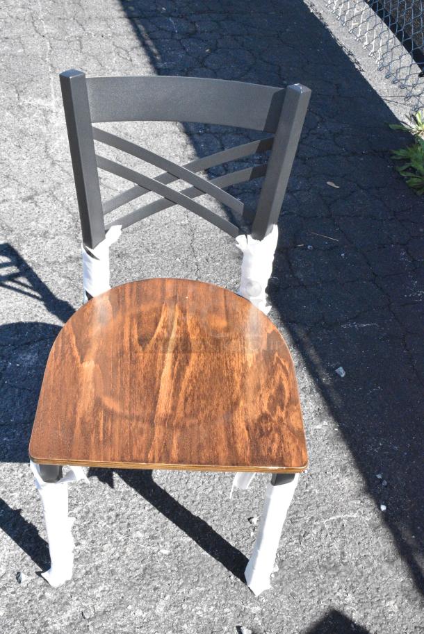 13 BRAND NEW SCRATCH AND DENT! Items Including 164CLADVINFR Chair Frame, 164CCROSSFR Lancaster Table & Seating Black Finish Cross Back Chair Frame, 164BMTLADCFR Lancaster Table & Seating Bar Height Ladder Back Clear Coat Chair Frame. 13 Times Your Bid! - Image 8 of 16