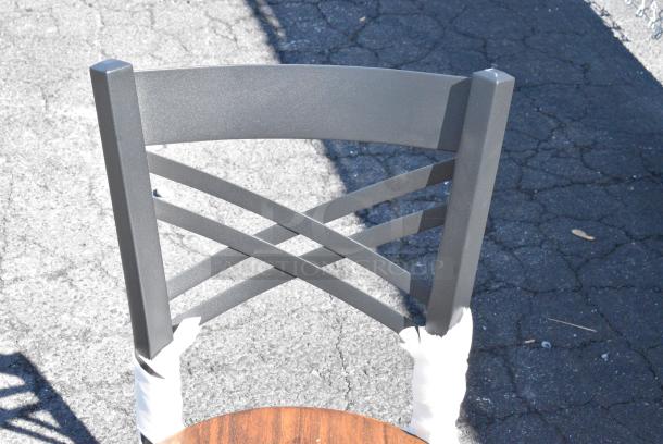 13 BRAND NEW SCRATCH AND DENT! Items Including 164CLADVINFR Chair Frame, 164CCROSSFR Lancaster Table & Seating Black Finish Cross Back Chair Frame, 164BMTLADCFR Lancaster Table & Seating Bar Height Ladder Back Clear Coat Chair Frame. 13 Times Your Bid! - Image 10 of 16