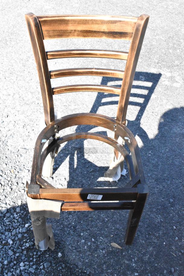 13 BRAND NEW SCRATCH AND DENT! Items Including 164CLADVINFR Chair Frame, 164CCROSSFR Lancaster Table & Seating Black Finish Cross Back Chair Frame, 164BMTLADCFR Lancaster Table & Seating Bar Height Ladder Back Clear Coat Chair Frame. 13 Times Your Bid! - Image 11 of 16