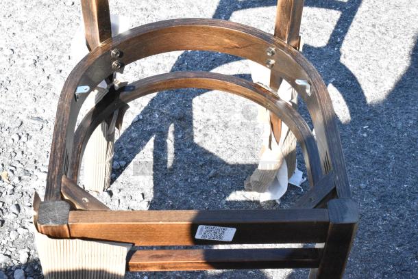13 BRAND NEW SCRATCH AND DENT! Items Including 164CLADVINFR Chair Frame, 164CCROSSFR Lancaster Table & Seating Black Finish Cross Back Chair Frame, 164BMTLADCFR Lancaster Table & Seating Bar Height Ladder Back Clear Coat Chair Frame. 13 Times Your Bid! - Image 12 of 16