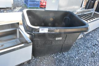 2 Lavex Black Poly Tilt Truck. 2 Times Your Bid!