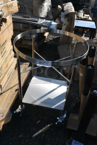 BRAND NEW SCRATCH AND DENT! Metal Mixing Bowl Dolly on Commercial Casters.