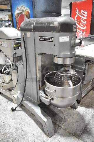 Hobart P660 Metal Commercial Floor Style 60 Quart Planetary Dough Mixer w/ Stainless Steel Mixing Bowl and Dough Hook Attachment 208/250 Volts, 1 Phase. - Item #1183491