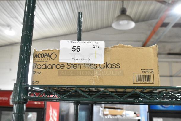 BRAND NEW SCRATCH AND DENT! Box of 12 Acopa 5539012R Radiance 12 oz. Stemless Wine Glass - Image 2 of 5