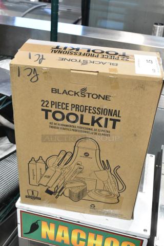 BRAND NEW SCRATCH AND DENT! Box of 22 Piece Blackstone Professional Toolkit