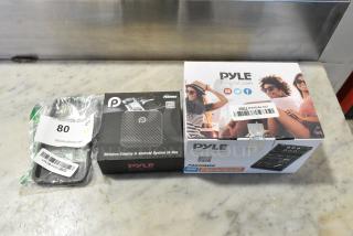 3 Various Items Including Phone Case, Pyle PAS20BD Wireless Carplay, Pyle PAD20MXU Compact Dj Mixer Pro Audio Interface. 3 Times Your Bid!