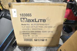 IN ORIGINAL BOX! MaxLite MLFP22EP3040/V3/1P Flat Max LED Panel