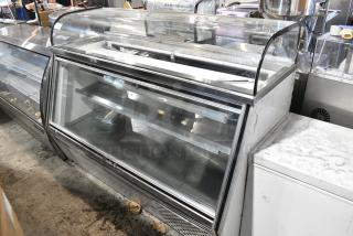Leader CDL72 S/C Metal Commercial Floor Style Deli Display Case Merchandiser w/ Top Dry Case. 115 Volts, 1 Phase.