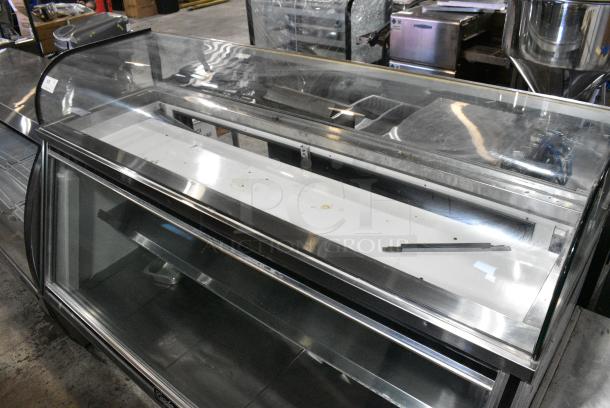 Leader CDL72 S/C Metal Commercial Floor Style Deli Display Case Merchandiser w/ Top Dry Case. 115 Volts, 1 Phase. Tested and Powers On But Does Not Get Cold - Image 5 of 10