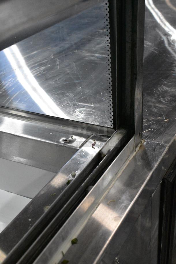 Leader CDL72 S/C Metal Commercial Floor Style Deli Display Case Merchandiser w/ Top Dry Case. 115 Volts, 1 Phase. Tested and Powers On But Does Not Get Cold - Image 7 of 10