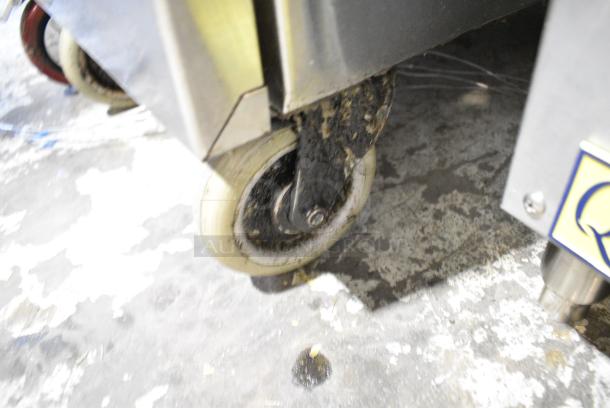 Sierra Stainless Steel Commercial Floor Style Natural Gas Powered Deep Fat Fryer on Commercial Casters. - Image 6 of 10