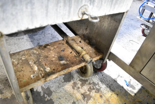 Sierra Stainless Steel Commercial Floor Style Natural Gas Powered Deep Fat Fryer on Commercial Casters. - Image 10 of 10