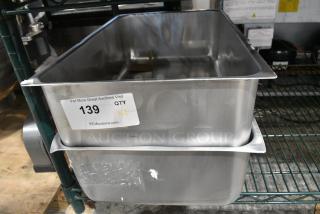 2 Metal Full Size Drop In Bins. 2 Times Your Bid!