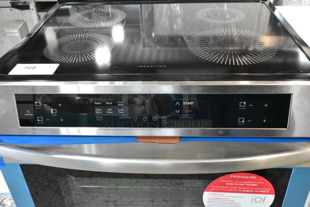 BRAND NEW SCRATCH AND DENT! Frigidaire Stainless Steel Electric Powered 4 Burner Range w/ Convection Oven. - Image 3 of 8