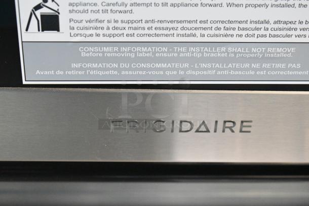BRAND NEW SCRATCH AND DENT! Frigidaire Stainless Steel Electric Powered 4 Burner Range w/ Convection Oven. - Image 6 of 8