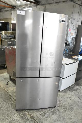 BRAND NEW SCRATCH AND DENT! 2024 Frigidaire FRFG1723AV04 Stainless Steel French Style Cooler w/ Freezer Drawer. 115 Volts, 1 Phase.