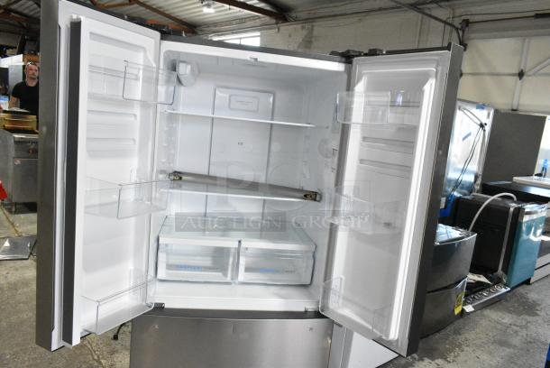 BRAND NEW SCRATCH AND DENT! 2024 Frigidaire FRFG1723AV04 Stainless Steel French Style Cooler w/ Freezer Drawer. 115 Volts, 1 Phase. Tested and Working! - Image 3 of 10