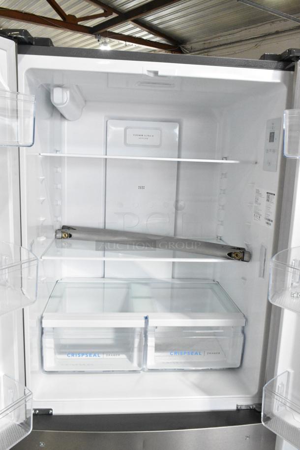 BRAND NEW SCRATCH AND DENT! 2024 Frigidaire FRFG1723AV04 Stainless Steel French Style Cooler w/ Freezer Drawer. 115 Volts, 1 Phase. Tested and Working! - Image 6 of 10