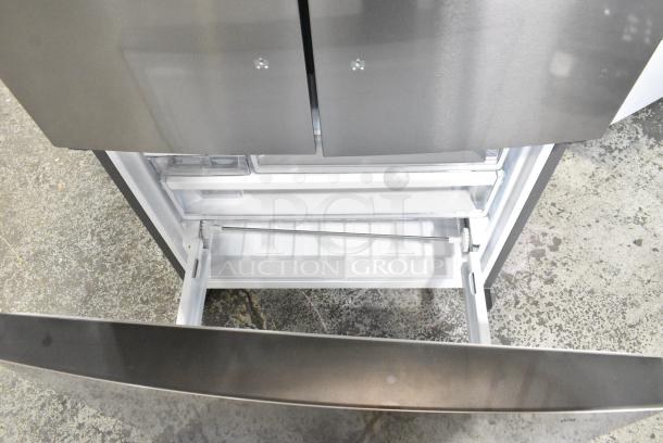 BRAND NEW SCRATCH AND DENT! 2024 Frigidaire FRFG1723AV04 Stainless Steel French Style Cooler w/ Freezer Drawer. 115 Volts, 1 Phase. Tested and Working! - Image 7 of 10