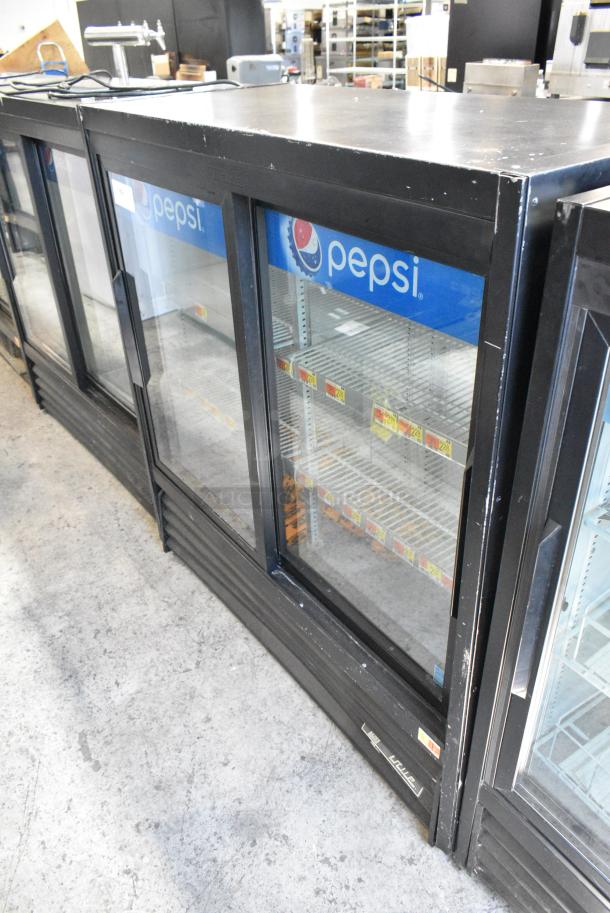 2019 True GDM-41SL-48-HC-LD Metal Commercial 2 Door Reach In Cooler Merchandiser w/ Poly Coated Racks. 115 Volts, 1 Phase. Tested and Working! - Image 2 of 7