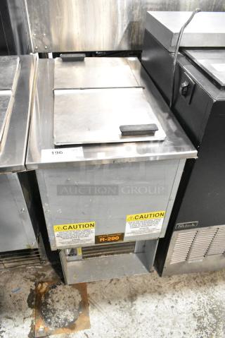 Stainless Steel Commercial Cold Pan Drop In w/ Center Hinge Lid.